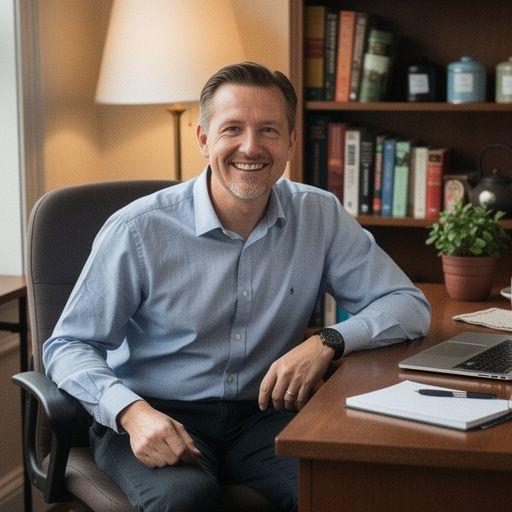 Šilta arbatos puodelio nuotrauka ant darbo stalo ramiai aplinkai sukurti.